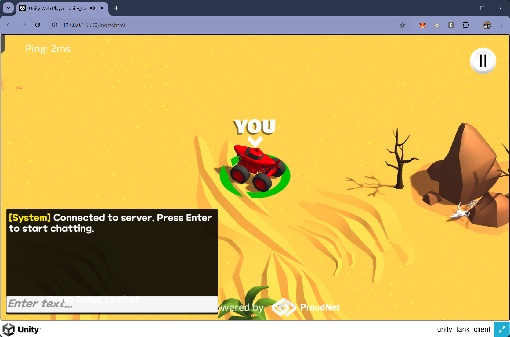 WebGL 브라우저 게임플레이