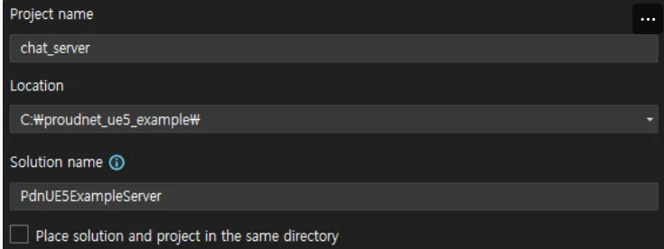 Visual Studio Project Creation