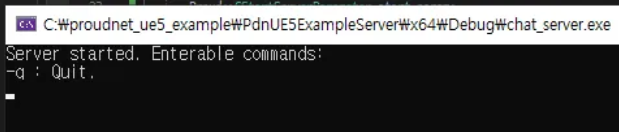 Server Running Screen