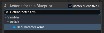 Character Arms Node