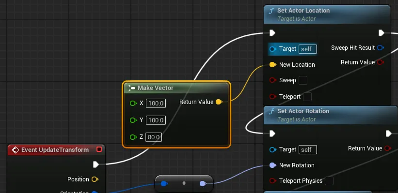 Position Make Vector Connection