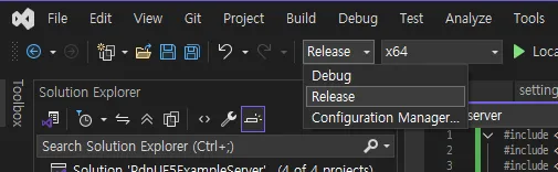 Build Configuration Change